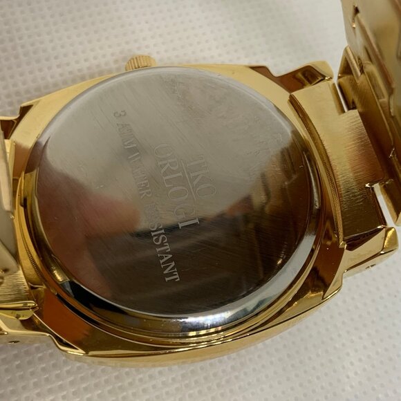 TKO Orlogi men wrist watch gold tone 40mm case size quartz analog 3ATM running - Picture 7 of 7